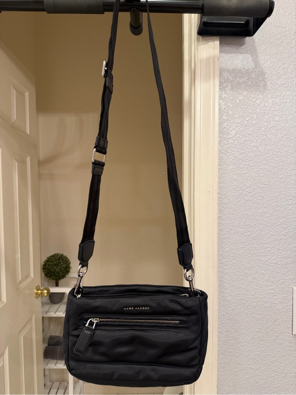 NWOT Marc Jacobs Black Nylon Crossbody Bag